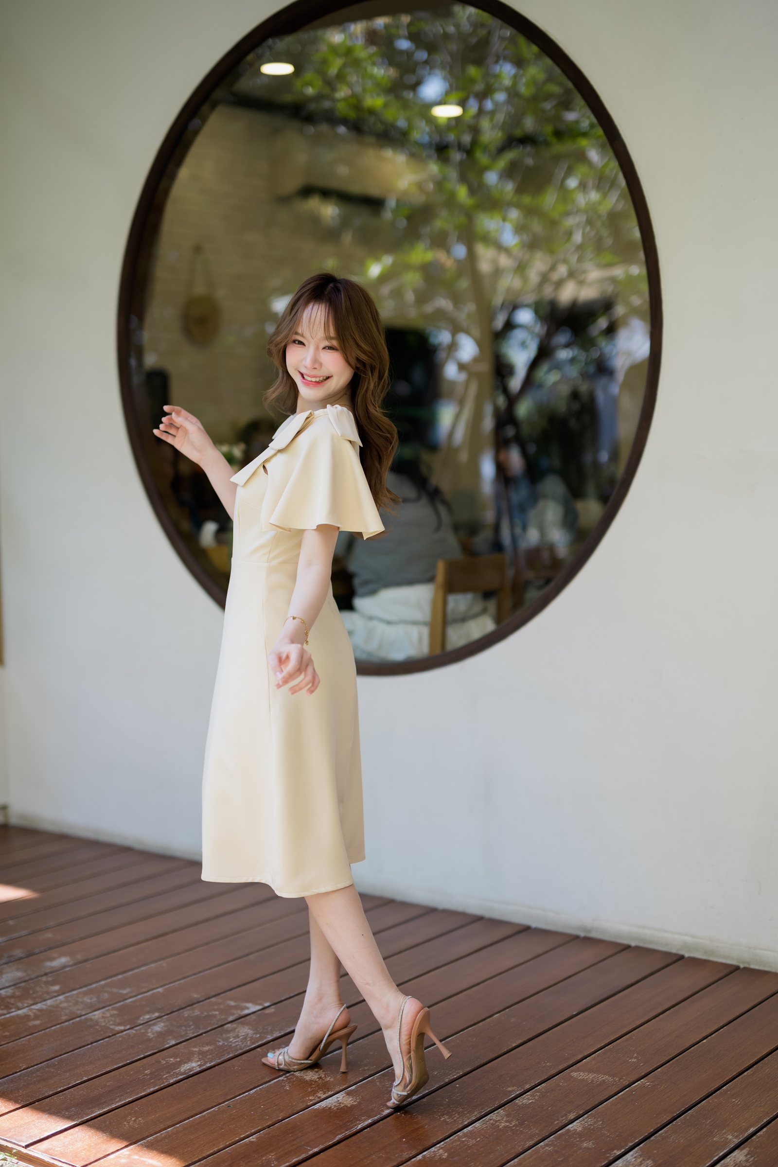 Bellette Bow Shoulder Dress