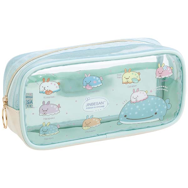 กระเป๋า ฉลามวาฬ Jinbesan to Umiusagi Clear Pen Pouch ขนาด 10 x 20 x 6 ซม.