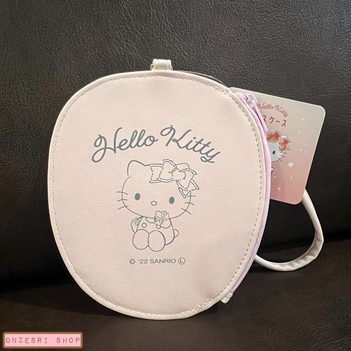กระเป๋าใส่บัตร/ใส่เหรียญ Sanrio Fragrance is the Feeling of Love Pouch แบบ Hello Kitty มีสายคล้องมือ ขนาด 11.5 x 13.5 ซม.