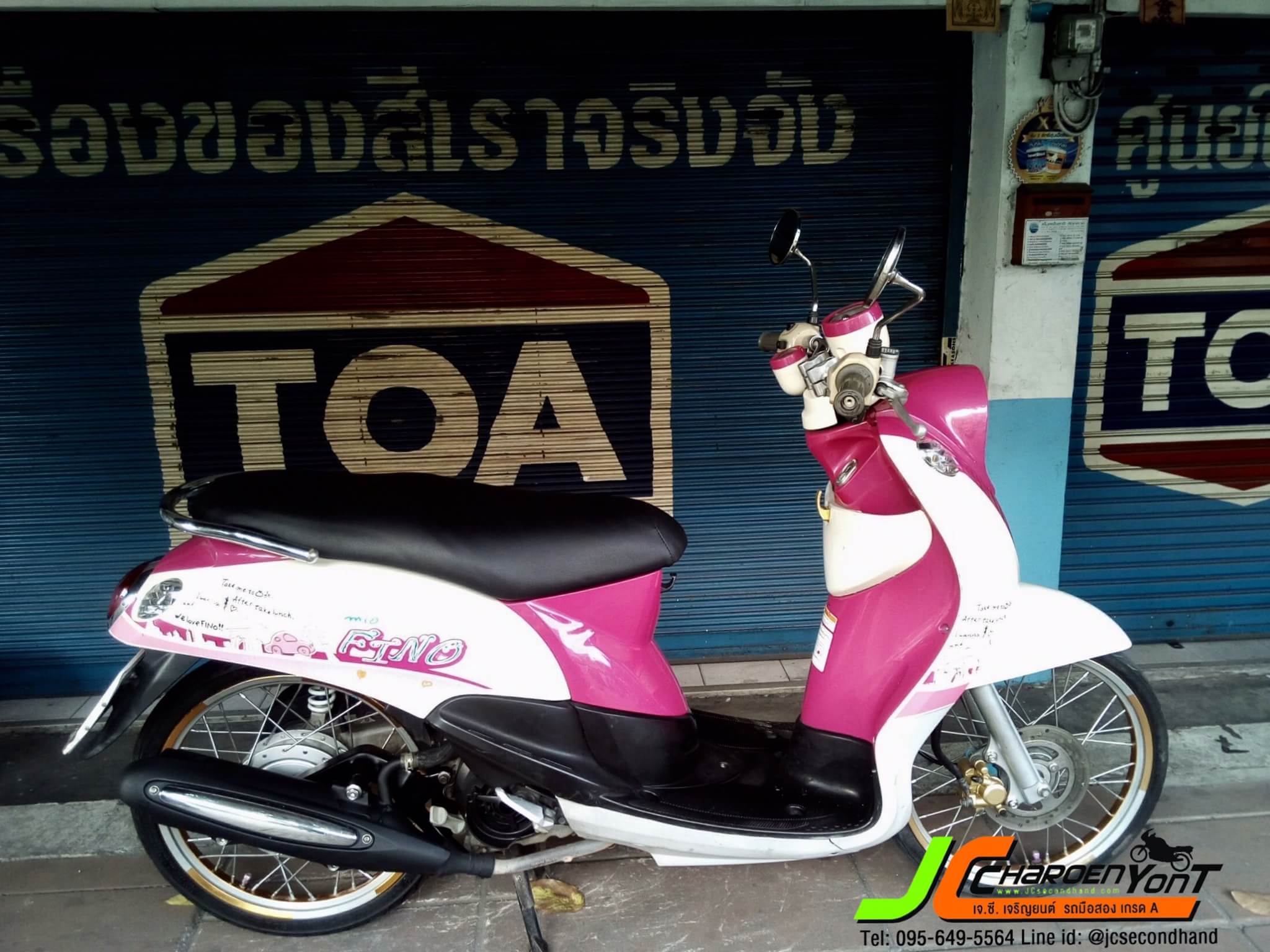"รถดีสีสวยมาใหม่กันอีกแล้วค่ะ" YAMAHA FINO 2เกจ์ จดทะเบียนปลายปี 55 คันนี้บอกเลยเครื่องดี เงียบ
