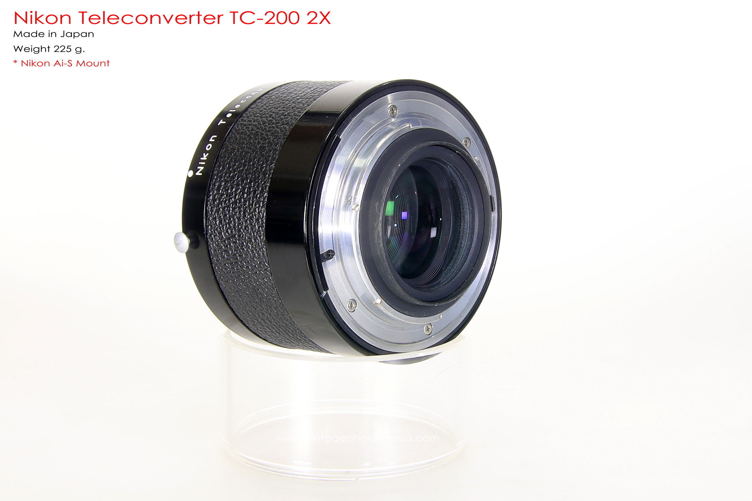 Nikon TC-200 Teleconvertor 2X *Nikon Ai-S Mount สำหรับเลนส์ Nikon Ai-S Lens