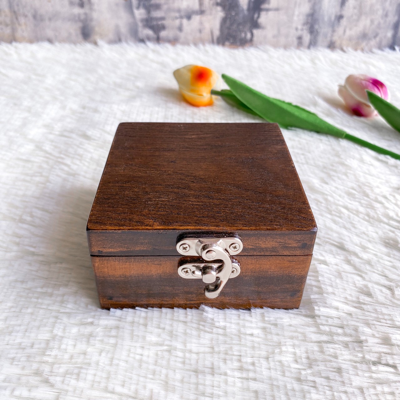 กล่องไม้ฝาล็อค ไซส์ S (Wooden lock box, S size)