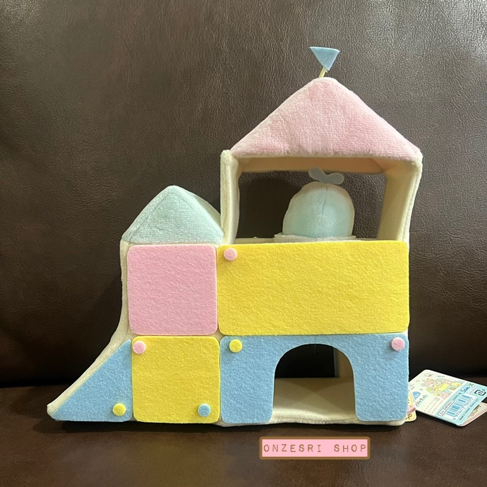 เซ็ตสนามเด็กเล่น Sumikko Gurashi Minikko to Asobo เป็นแบบสไลเดอร์ มาพร้อมตุ๊กตา Tapioca ฟ้า ไซส์ SS ขนาด 22 x 22.5 x 8 ซม.