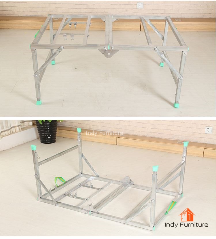 โต๊ะเลื่อยวงเดือน แบบพับได้ อุปกรณ์เสริมครบ ขนาด 150x120 สูงปรับระดับได้ 55-85 ซม.