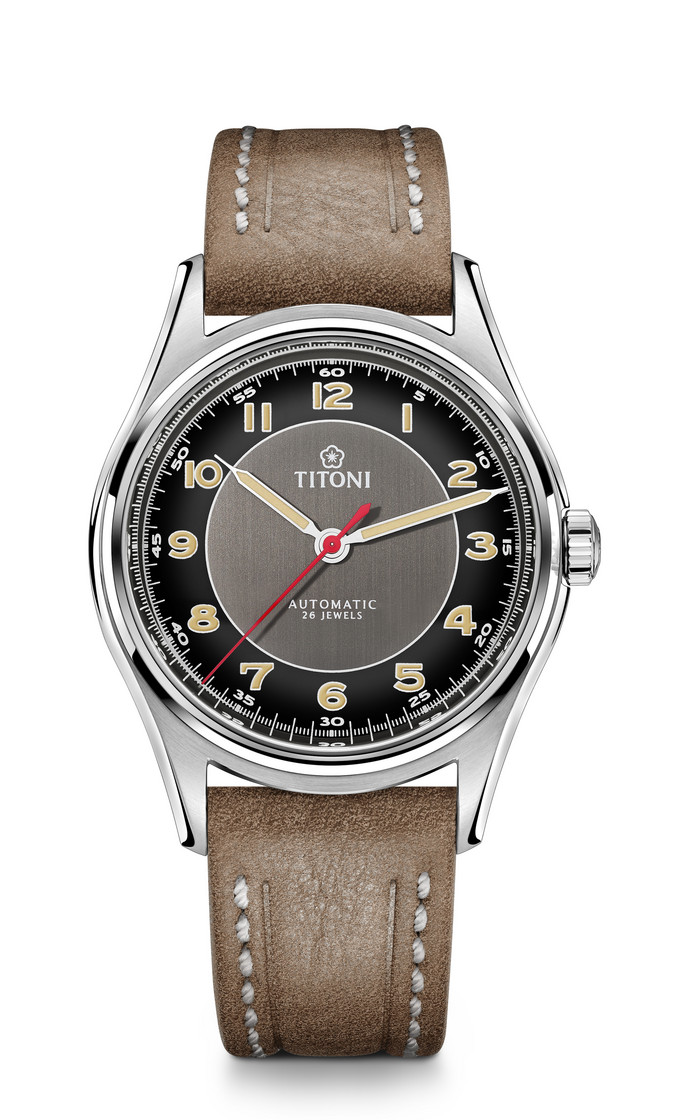 TITONI Heritage รุ่น 83019 S-ST-638 หน้าปัดแอนทราไซต์ (ประกันศูนย์ไทย)