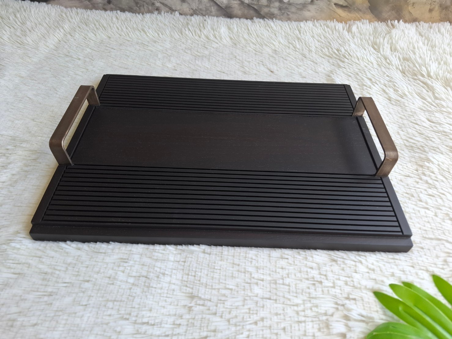 ถาดไม้สัก