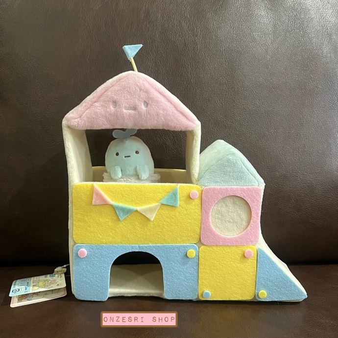 เซ็ตสนามเด็กเล่น Sumikko Gurashi Minikko to Asobo เป็นแบบสไลเดอร์ มาพร้อมตุ๊กตา Tapioca ฟ้า ไซส์ SS ขนาด 22 x 22.5 x 8 ซม.