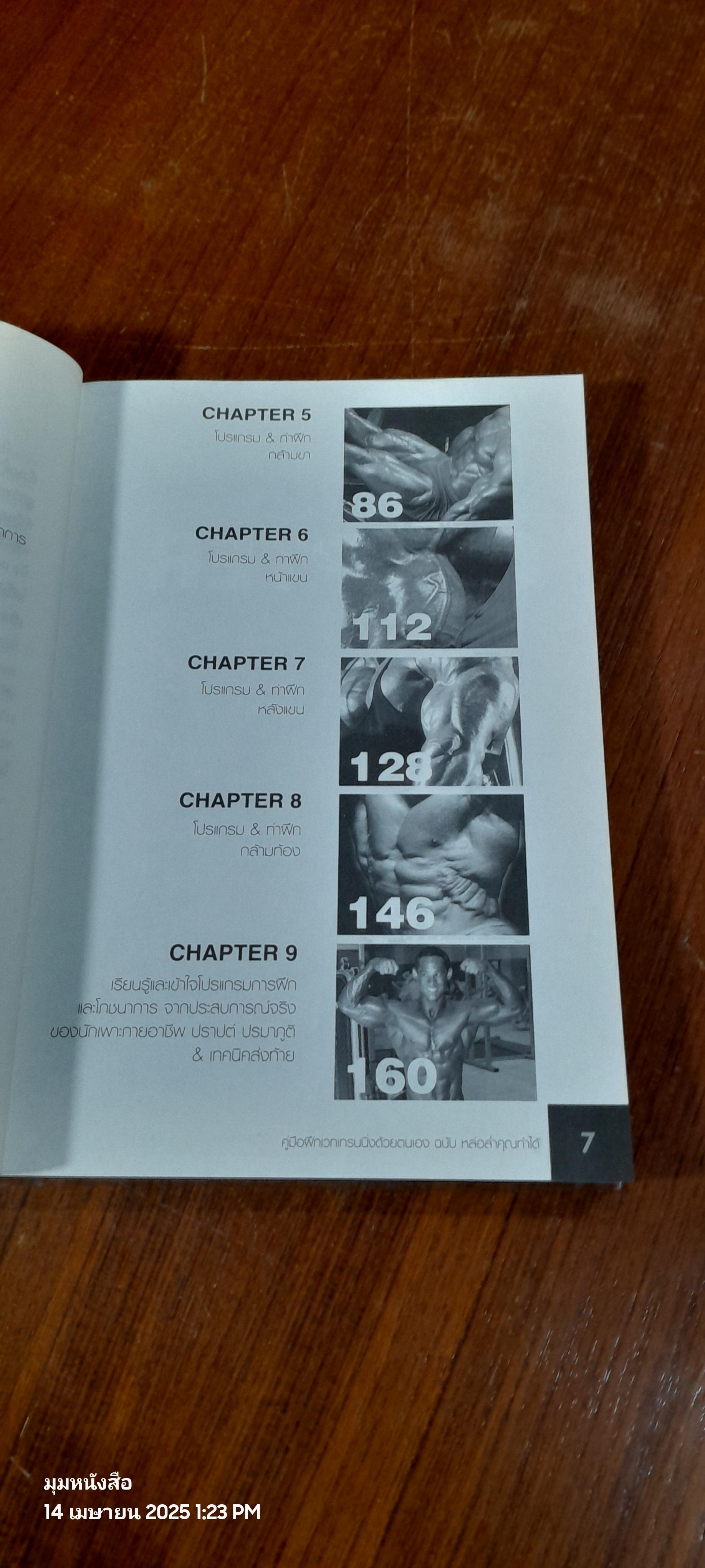 คู่มือ ฝึกเวทเทรนนิ่งด้วยตนเอง ฉบับ หล่อล่ำคุณทำได้ สไตล์นักเพาะกายอาชีพ / คฑา อาภรณ์