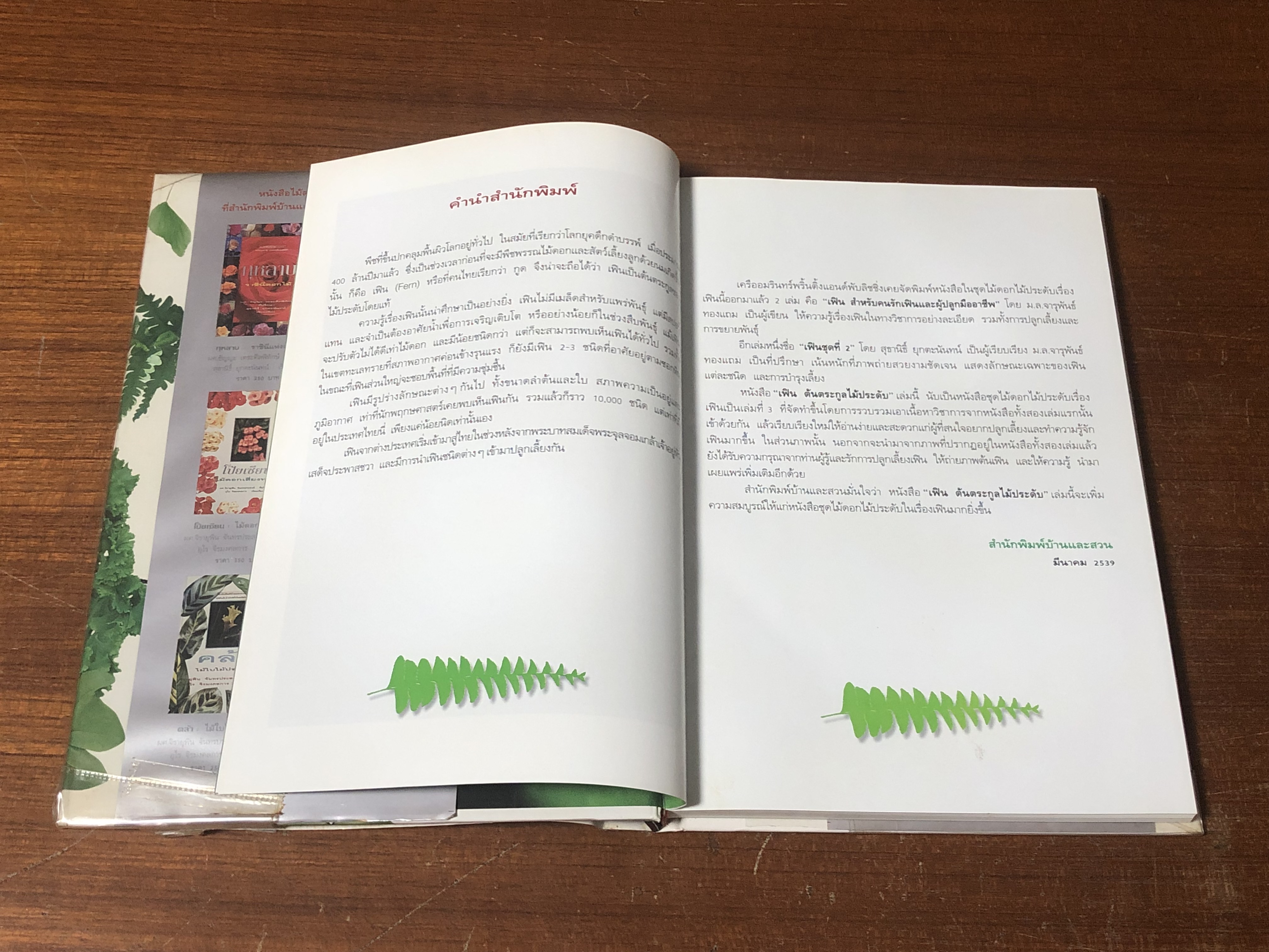 เฟิน : ต้นตระกูลไม้ประดับ / ม.ล.จารุพันธ์ ทองแถม