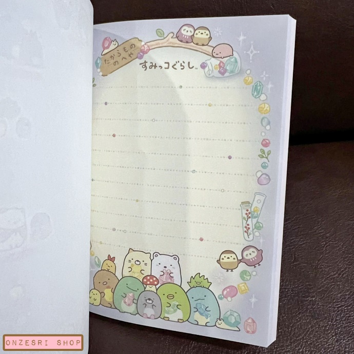 สมุดเล่มเล็ก Sumikko Gurashi Mole House สีชมพู ขนาด 14.8 x 10.5 x 1.3 ซม. มี 4 ลาย รวม 120 แผ่น
