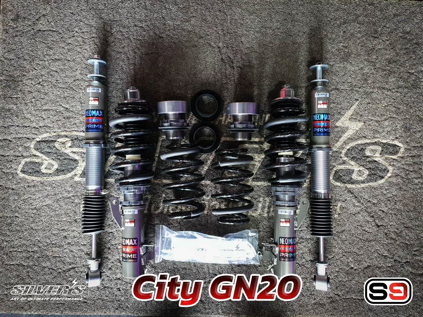 โช้คอัพ Silver’s รุ่น NeoMaxPrime สตรัทปรับเกลียว ใส่ CITY GN20