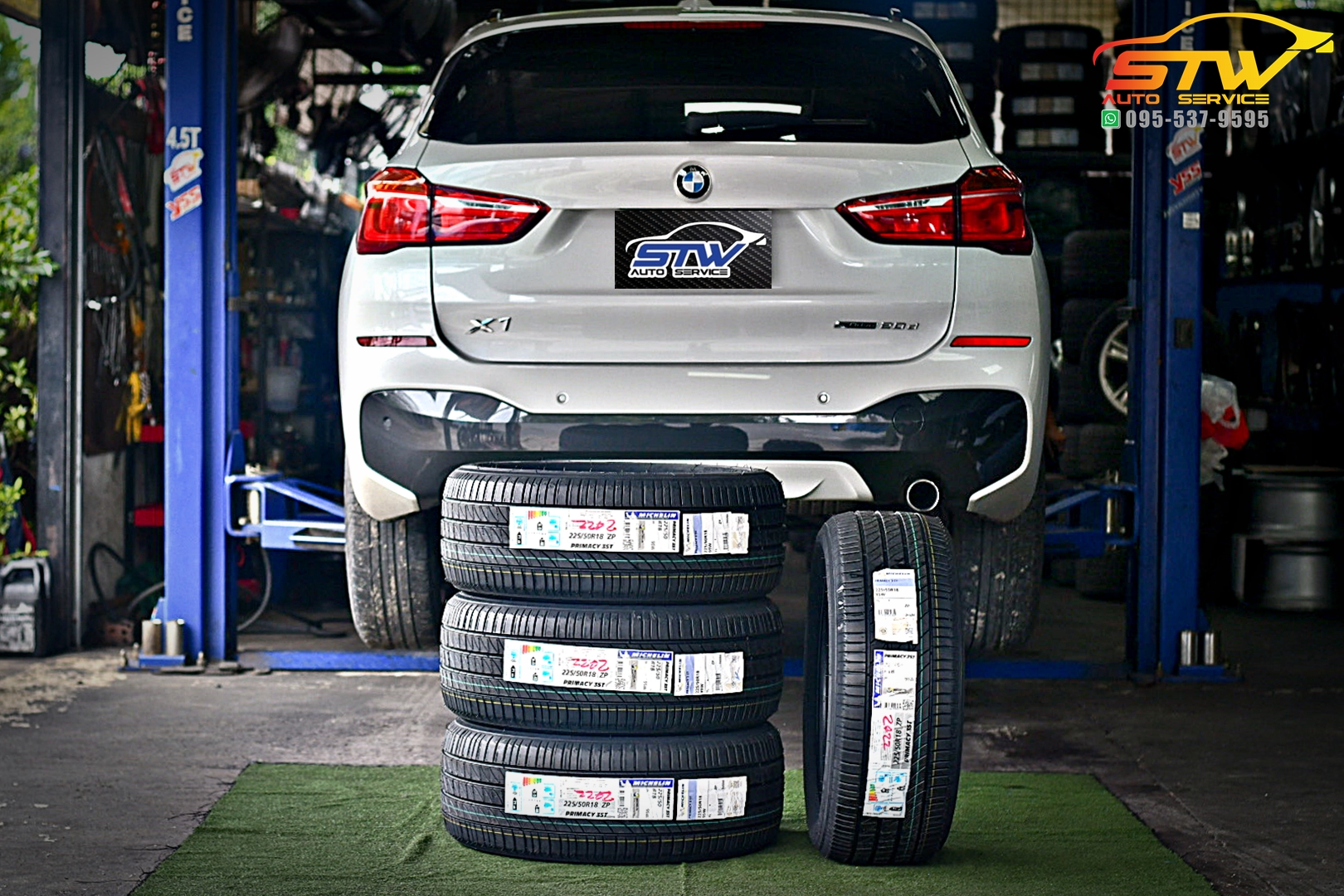 เปลี่ยนยาง BMW X1 MICHELIN Primacy 3 ZP RunFlat 225/50R18 95W