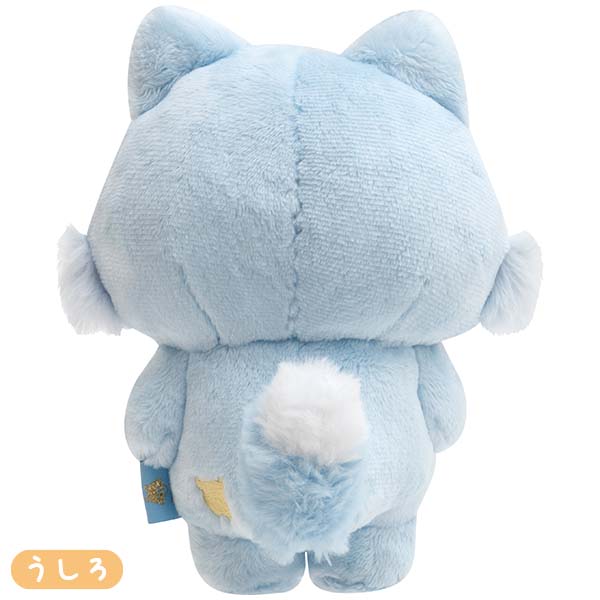 ตุ๊กตา Rilakkuma Posing แบบ Blue Wolf (หมาป่าสีฟ้า เพื่อนโคกุมะ) ขนาด 18 x 12 x 10 ซม. สามารถดัดแขนขา จัดท่าได้