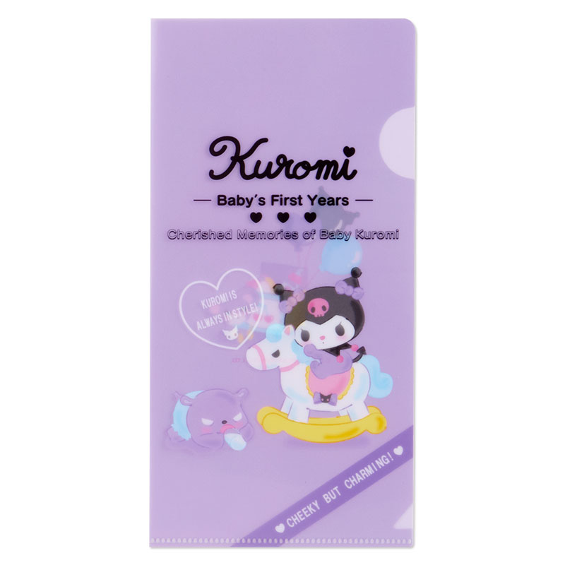 Set แฟ้มลาย My Melody & Kuromi Baby Series มี 3 แฟ้มในเซ็ต ขนาด A4 และแบบซอง Ticket Holder 2 อัน