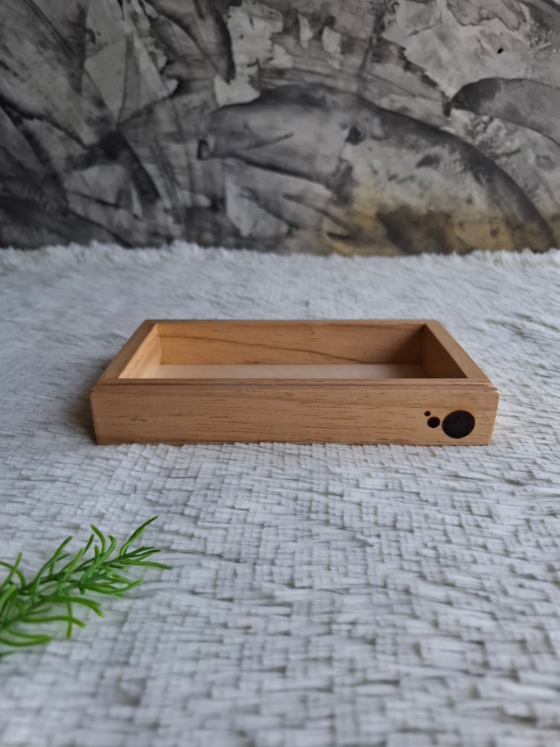 ถาดไม้ใส่นามบัตร