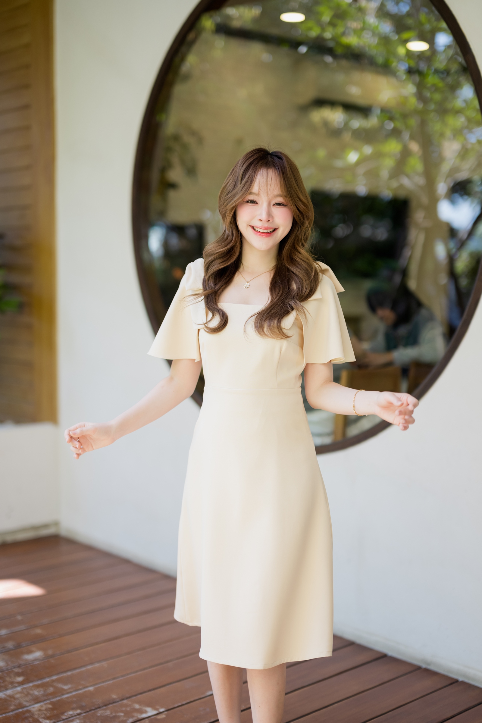 Bellette Bow Shoulder Dress