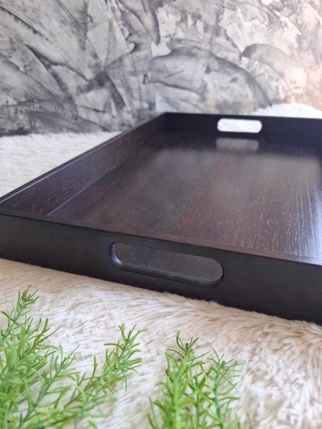 ถาดไม้ยางพารา