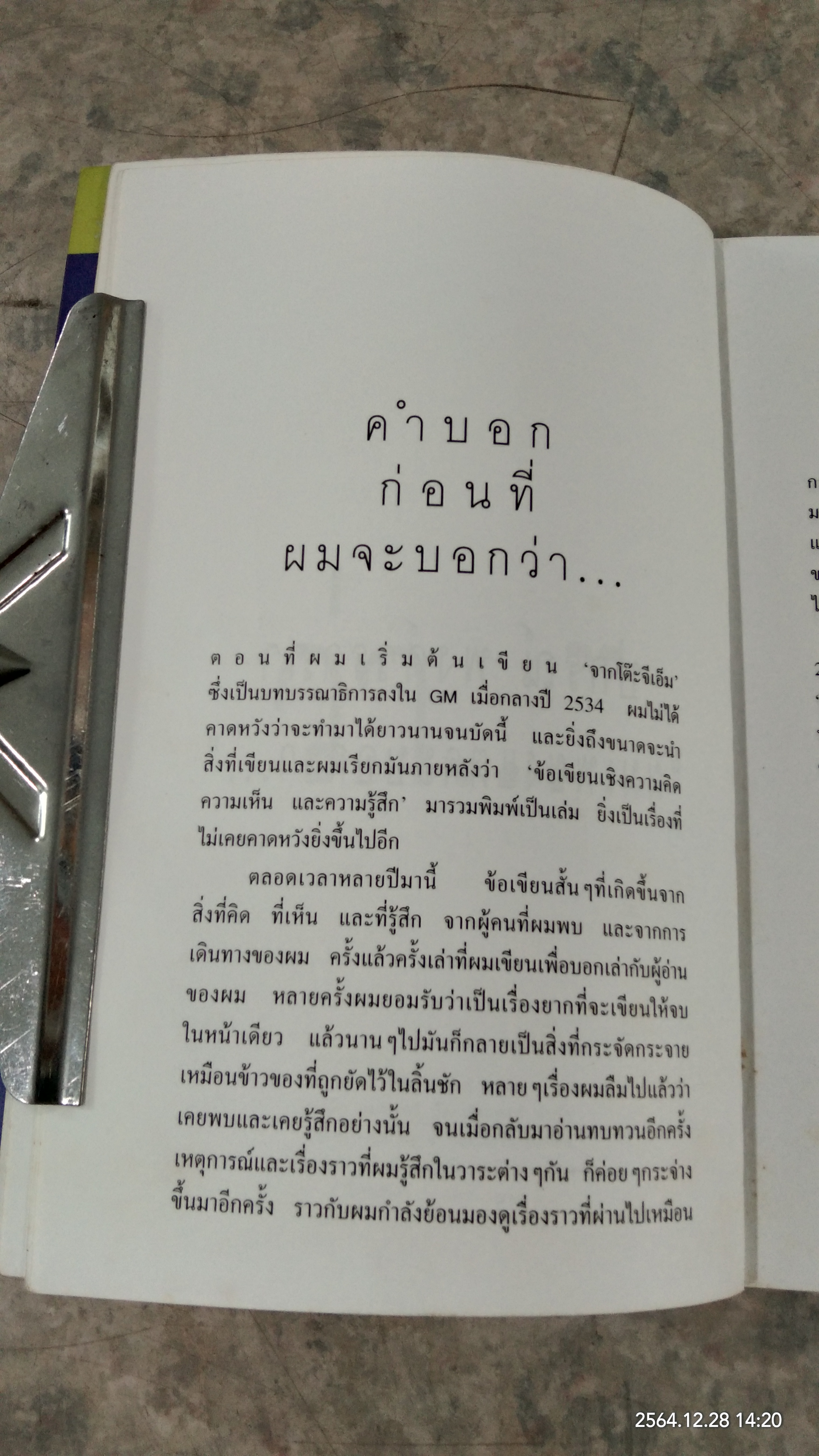 ผมเพียงแต่จะบอกว่า / ปกรณ์ พงศ์วราภา