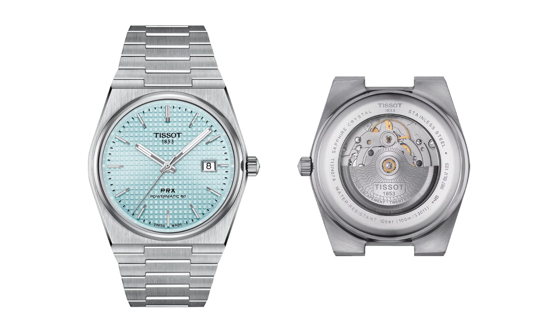 (ประกันศูนย์ไทย 2 ปี) TISSOT PRX POWERMATIC 80 Ice-Blue รุ่น T137.407.11.351.00