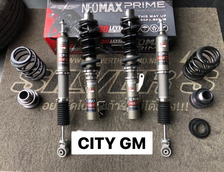 โช้คอัพ Silver’s รุ่น NeoMaxPrime สตรัทปรับเกลียว ใส่ CITY GM
