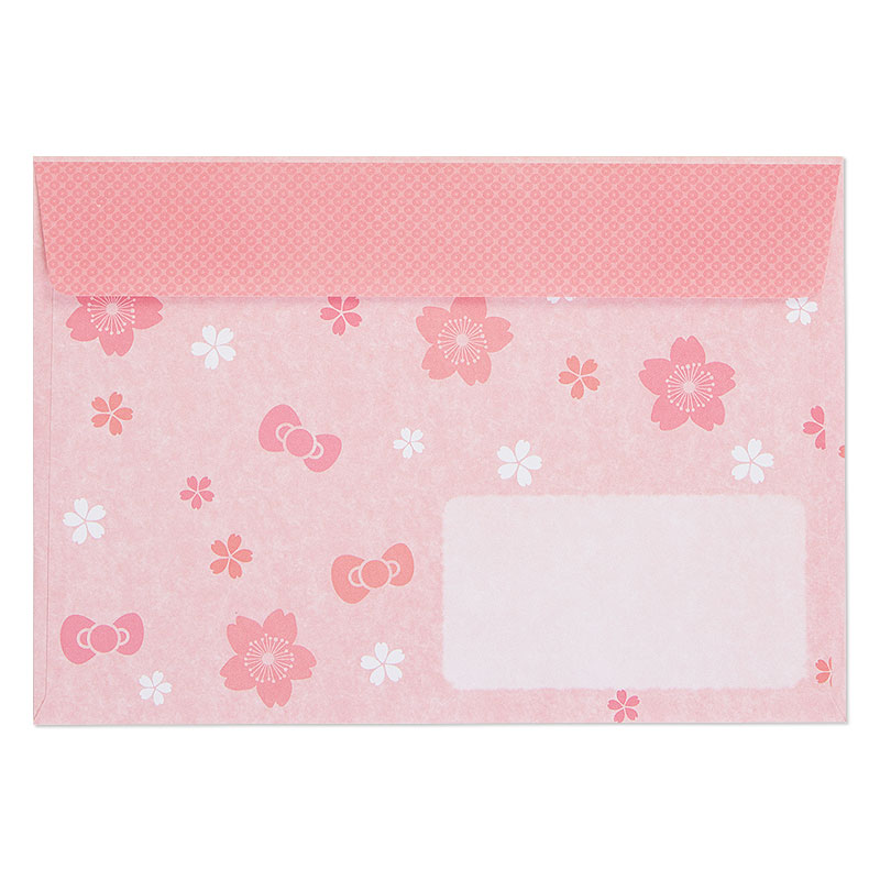 Sanrio Card - Pop up ลาย Hello Kitty Kimono (Japan Limited) แบบนั่ง ด้านล่างเขียนได้ มาพร้อมซองลายน่ารัก ขนาดก่อนกาง 11.5 x 0.5 x 15.5 ซม.