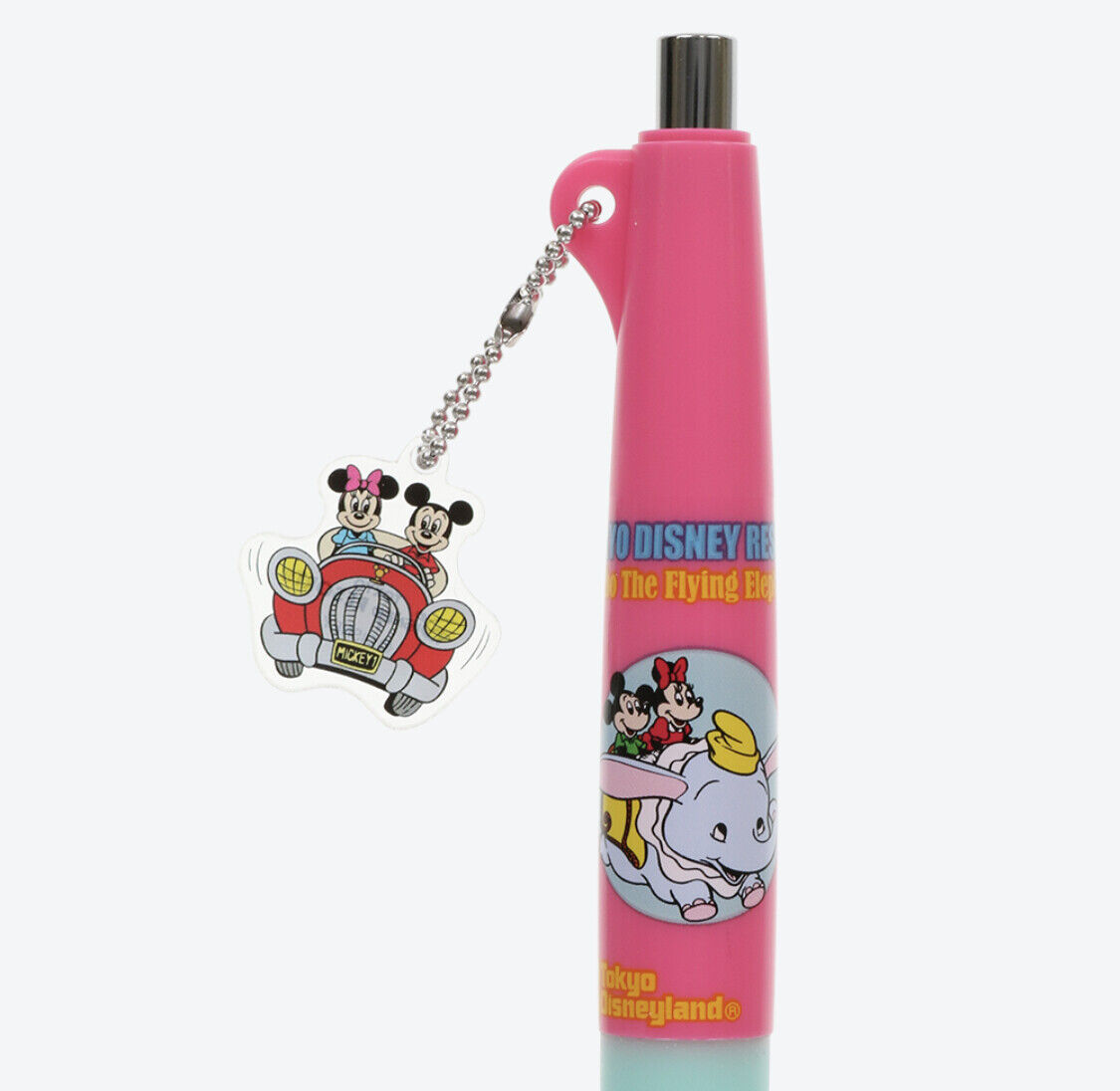 ดินสอกด Dr.grip ลาย Vintage Disney TDR Dumbo สีชมพูเขียว มาพร้อมตัวห้อย น่ารักมาก มีขายเฉพาะที่ Tokyo Disney Resort เท่านั้น