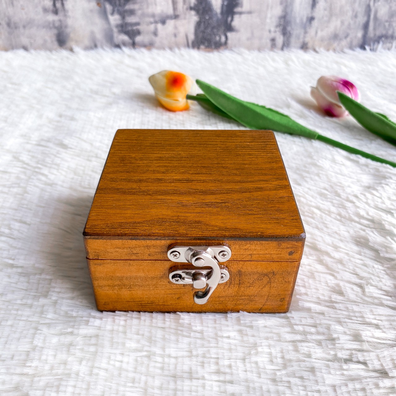 กล่องไม้ฝาล็อค ไซส์ S (Wooden lock box, S size)