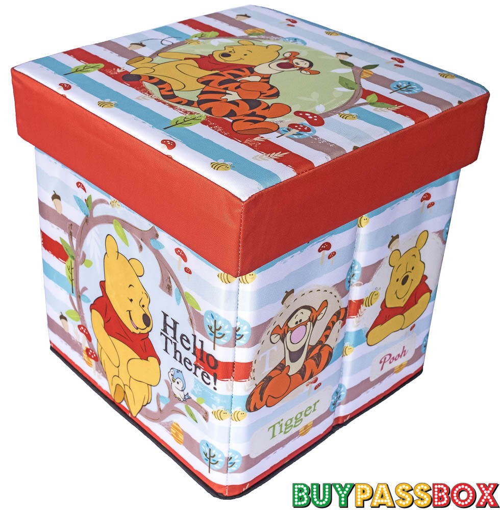 เก้าอี้กล่องเก็บของ 2in1 สตูล Winnie the Pooh