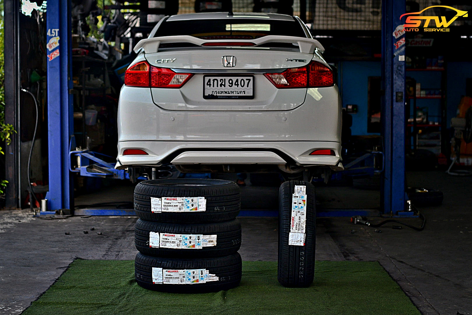 ยาง ALLIANCE AL30 (BY YOKOHAMA) 195/55R15 85H ติดตั้งใส่ HONDA CITY