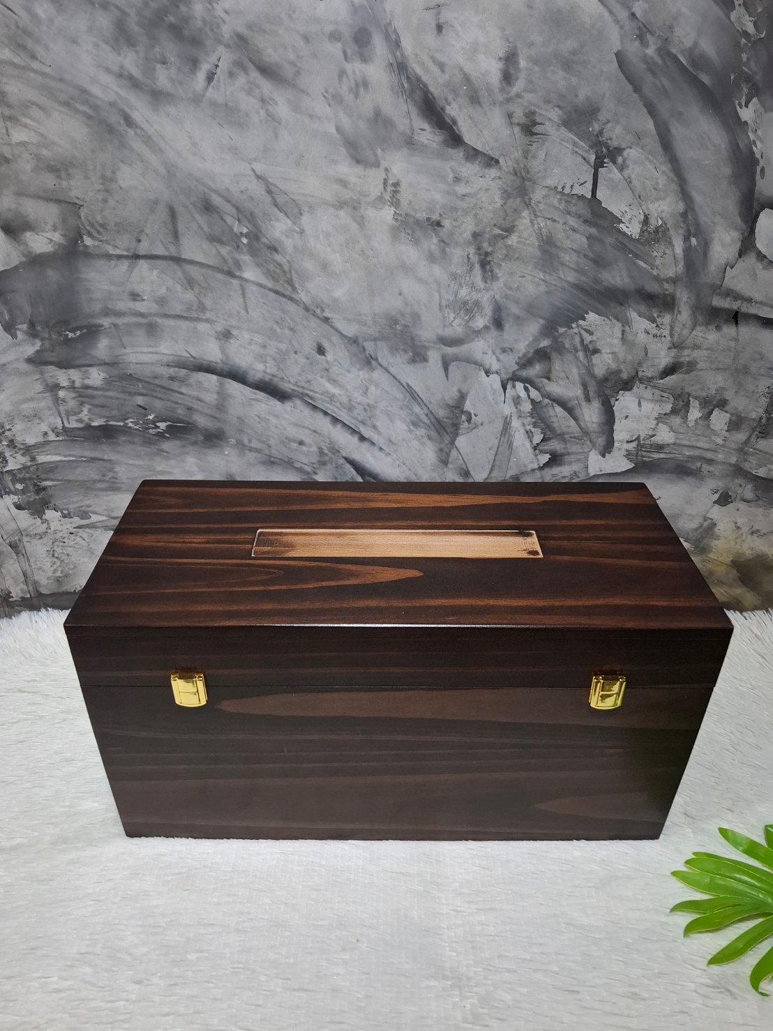 กล่องไม้สนแบบฝาล็อค