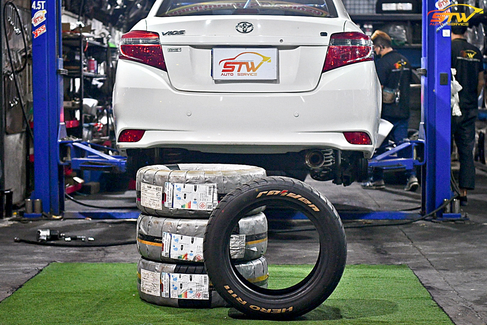 ยาง RAIDEN HERO R111 Size 195/55R15 85V ติดตั้งใส่ TOYOTA VIOS