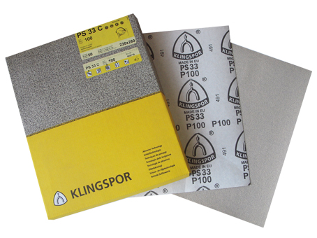 กระดาษทรายขัดแห้ง Klingspor PS 33