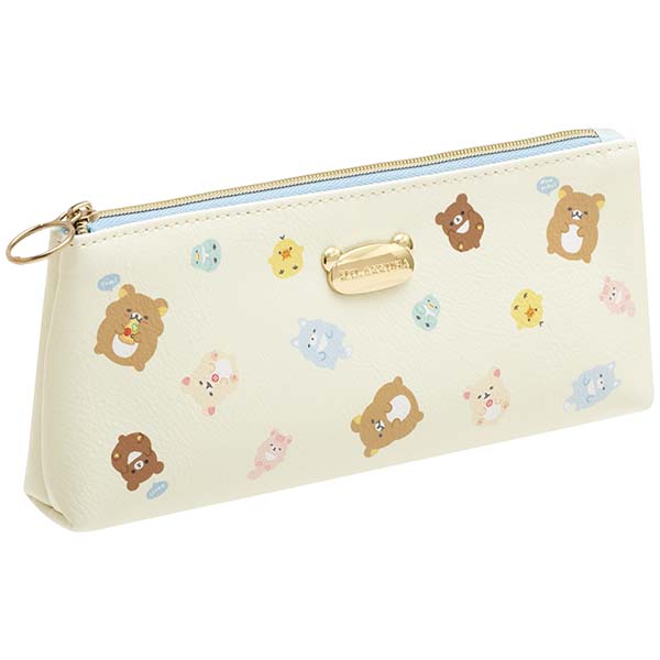 กระเป๋า Rilakkuma Everyone's Fully Filled Pen Pouch แบบยาว ใส่เครื่องเขียนได้ ขนาด 8 x 19.5 x 3 ซม.