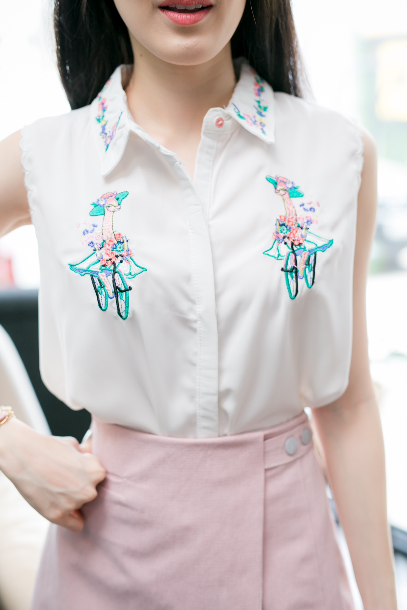Pretty Giraffe Top + Skirt Set เซทเสื้อ +กระโปรง