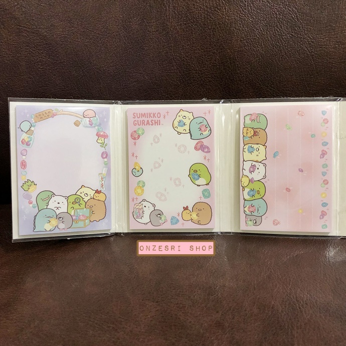 กระดาษโน้ต Memo แบบเล่มลาย Sumikko Gurashi Mole House สีม่วง มียางลบเล็ก 6 ก้อน ขนาด 9 x 7 x 1.8 ซม. กระดาษมี 6 ลาย รวม 120 แผ่น