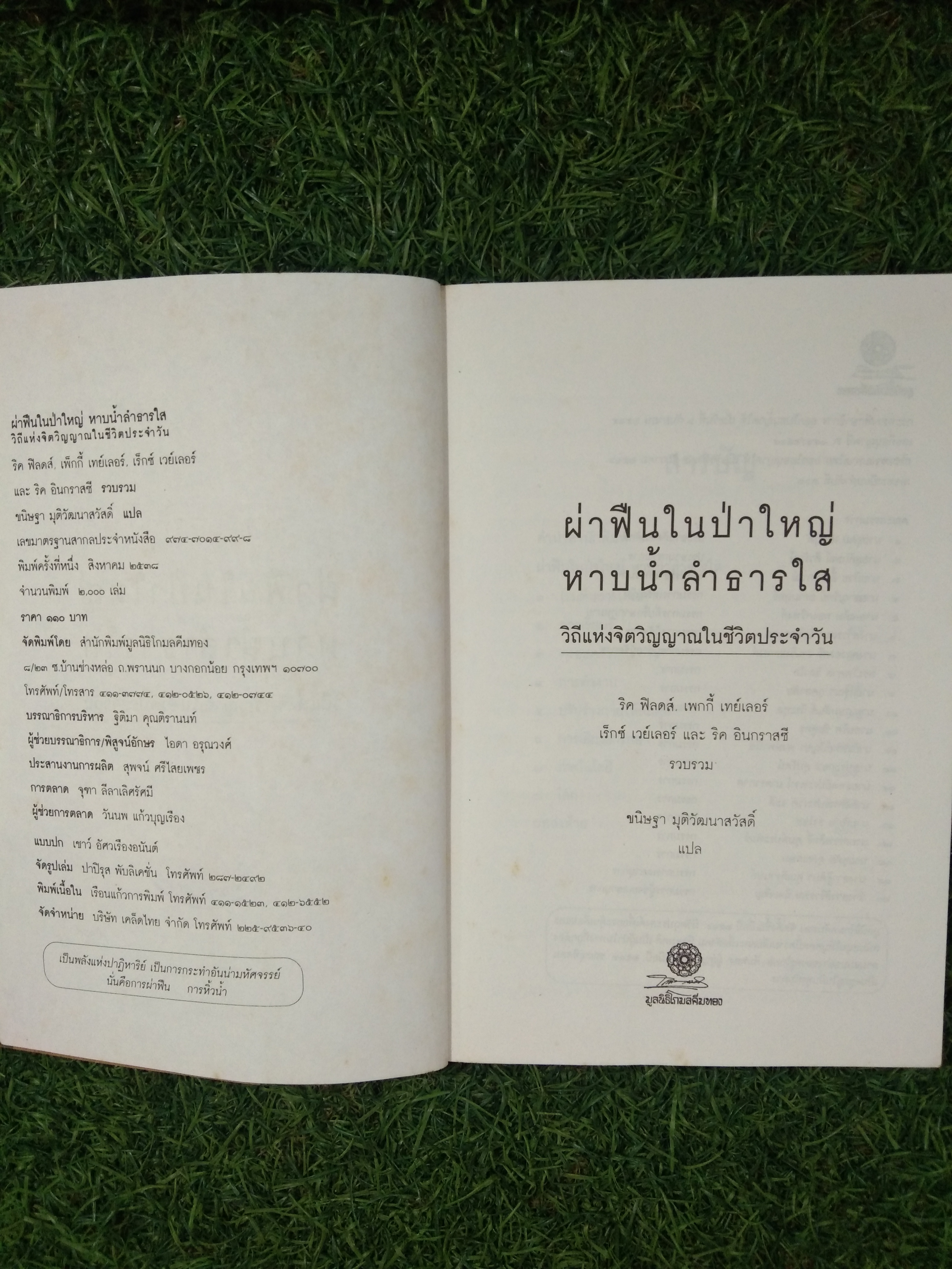 ฝ่าฝืนในป่าใหญ่ หาบน้ำลึกธารใส / ริค ฟิลดซ์ แพกกี้ เทย์เลอร์ เรกช์ เวย์เลอร์ และ ริค อินกราสซี