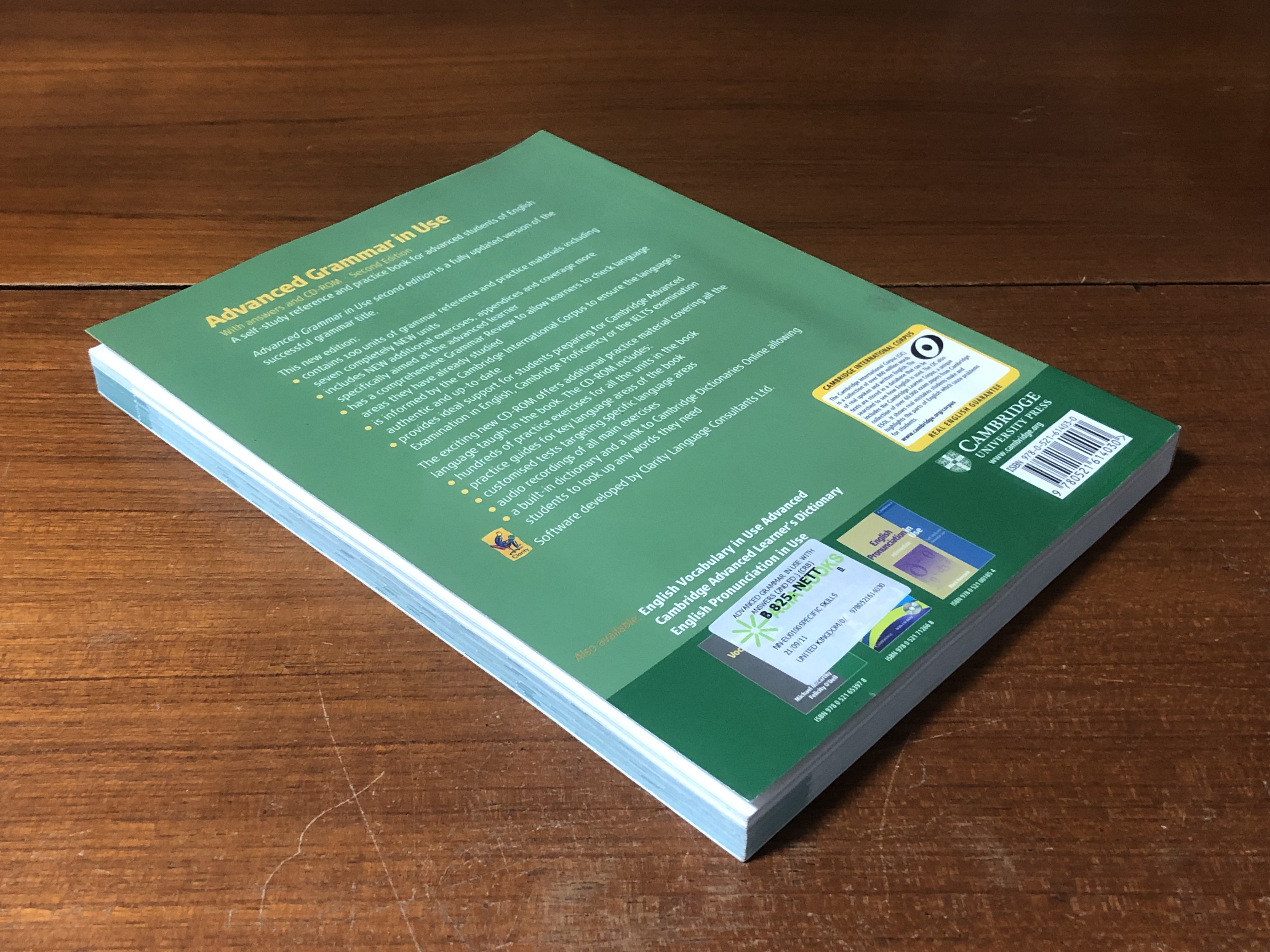 Advanced Grammar in Use with answerss and CD-ROM