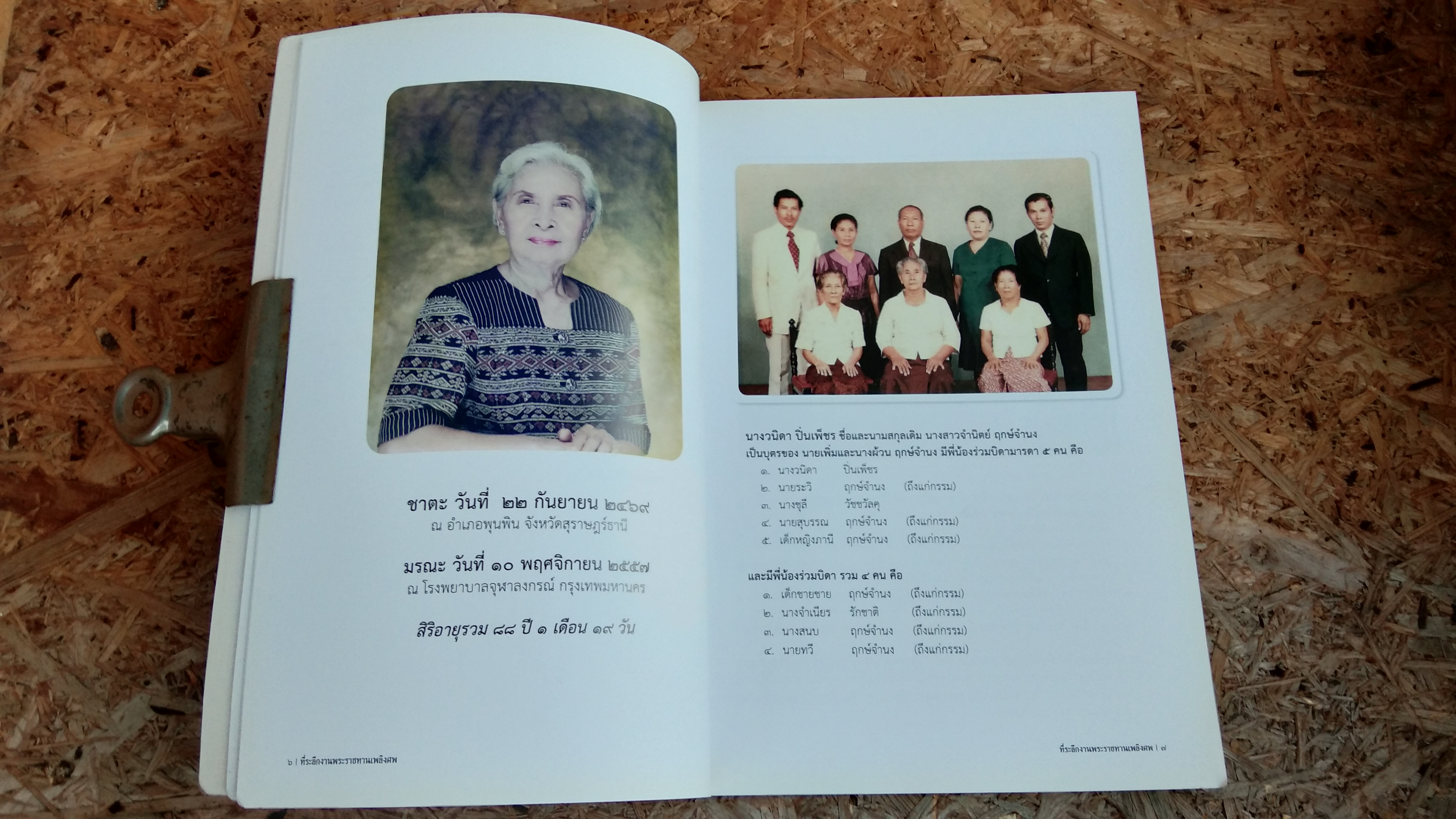 อนุสรณ์ในงานพระราชทานเพลิงศพ นางวนิดา ปิ่นเพ็ชร