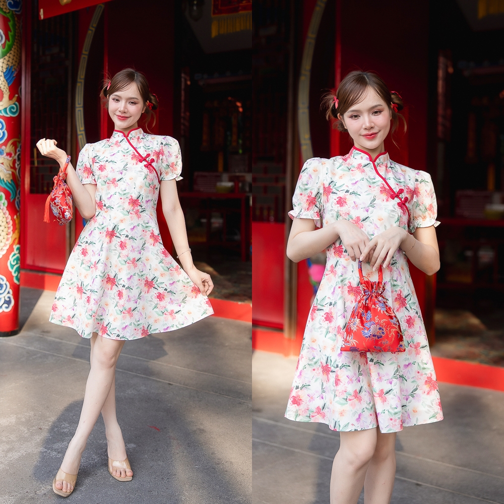 Xiao Hua Dress – โทนสีชมพู [Made by Pastel Time]