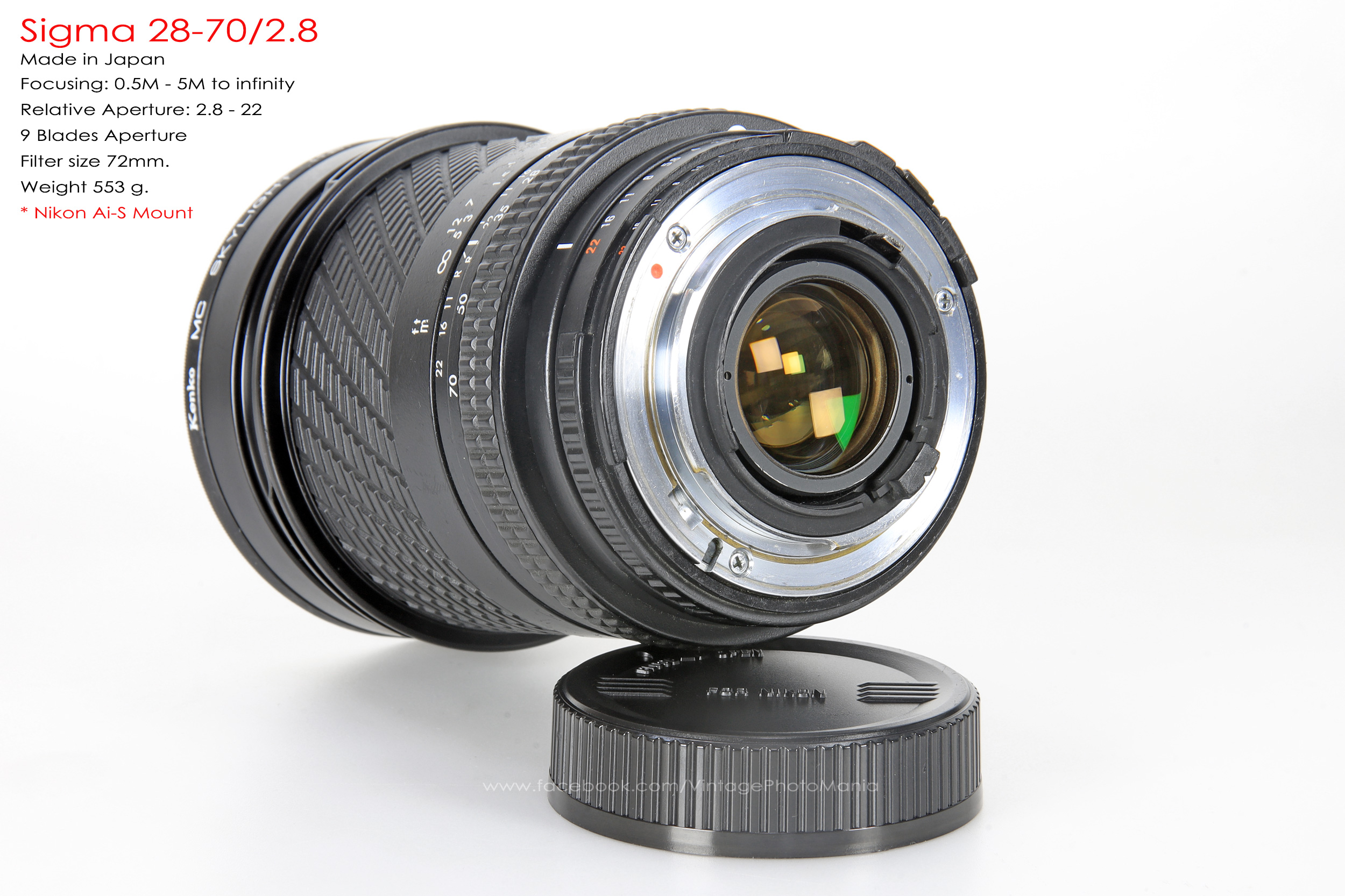 Sigma 28-70/2.8 *Nikon Ai-S Mount เลนส์โปรไวแสงละลายฉากหลังสวย