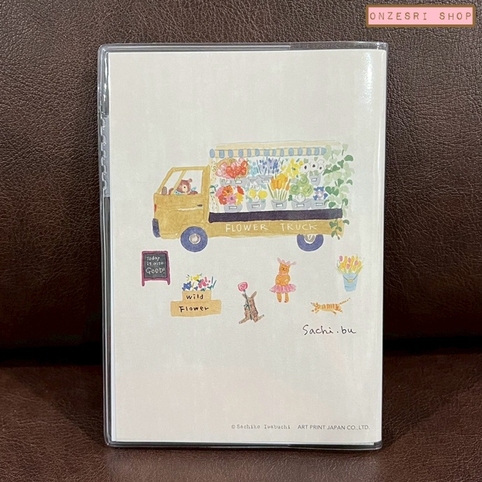 สมุด 2026 Schedule Book Family Diary เล่ม A6 ลาย Sachiko Iwabuchi - Flowers ขนาด 10 x 14.5 ซม. (112 หน้า) มีให้จดตั้งแต่เดือน 10/2025 - 3/2027 เป็นปฎิทินแบบ monthly & daily ช่องยาว