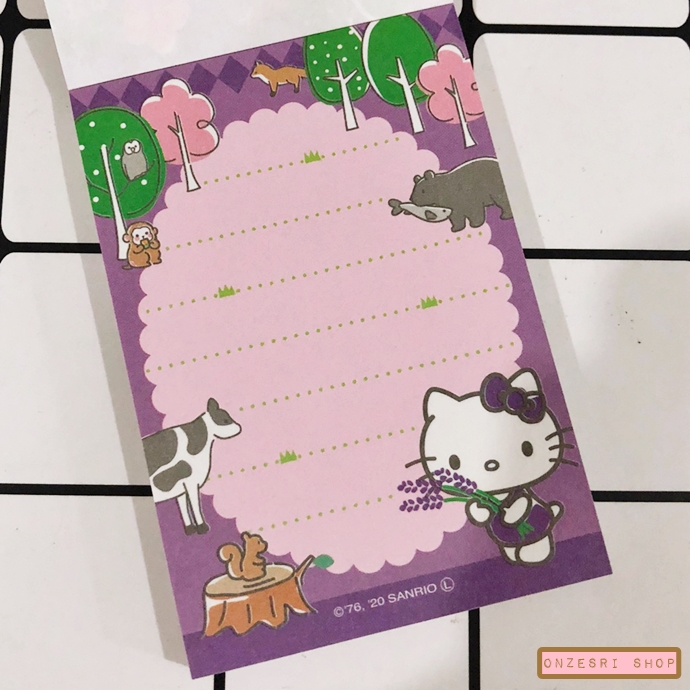 Set สมุดฉีกเล็ก Hello Kitty Hokkaido Limited 3 ลาย มีเฉพาะที่ Hokkaido Japan เท่านั้น ขนาดเล่มละ 5.5 x 8 ซม.