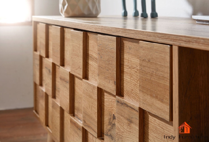 ตู้อเนกประสงค์ ไม้ยางพารา รุ่น Salab-B160 สีธรรมชาติ