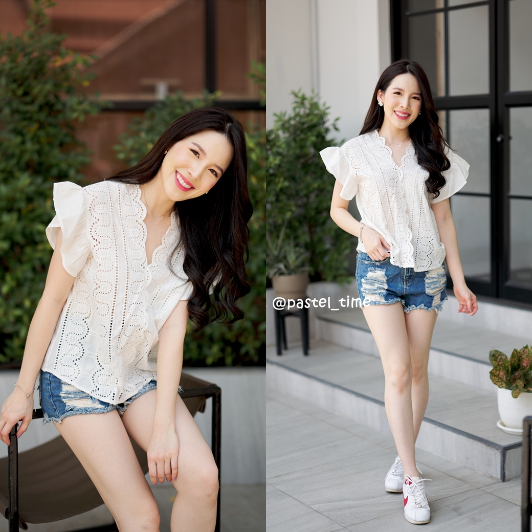 Pure White Embroidery Top