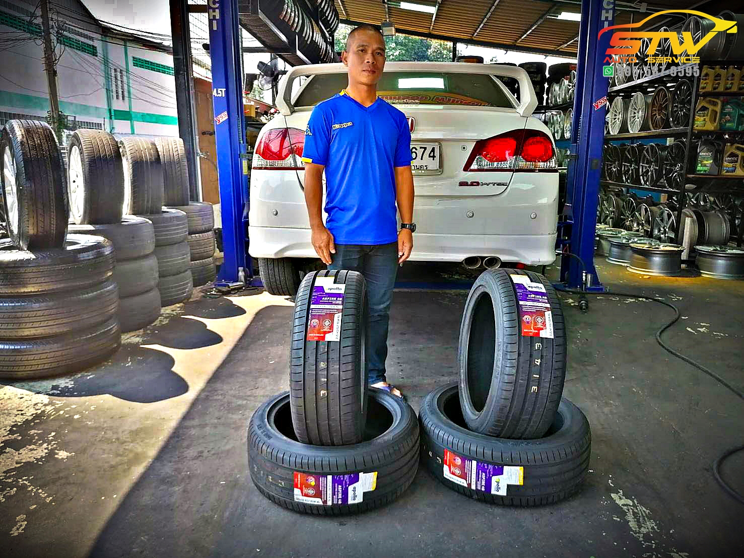 ยางใหม่ APOLLO Aspire 4G ขนาดยาง 215/45R17