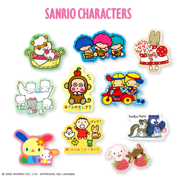 สติกเกอร์อเนกประสงค์ Sanrio Characters ใช้ติดสิ่งของต่าง ๆ ได้ ทนทาน มี 5 แบบให้เลือก