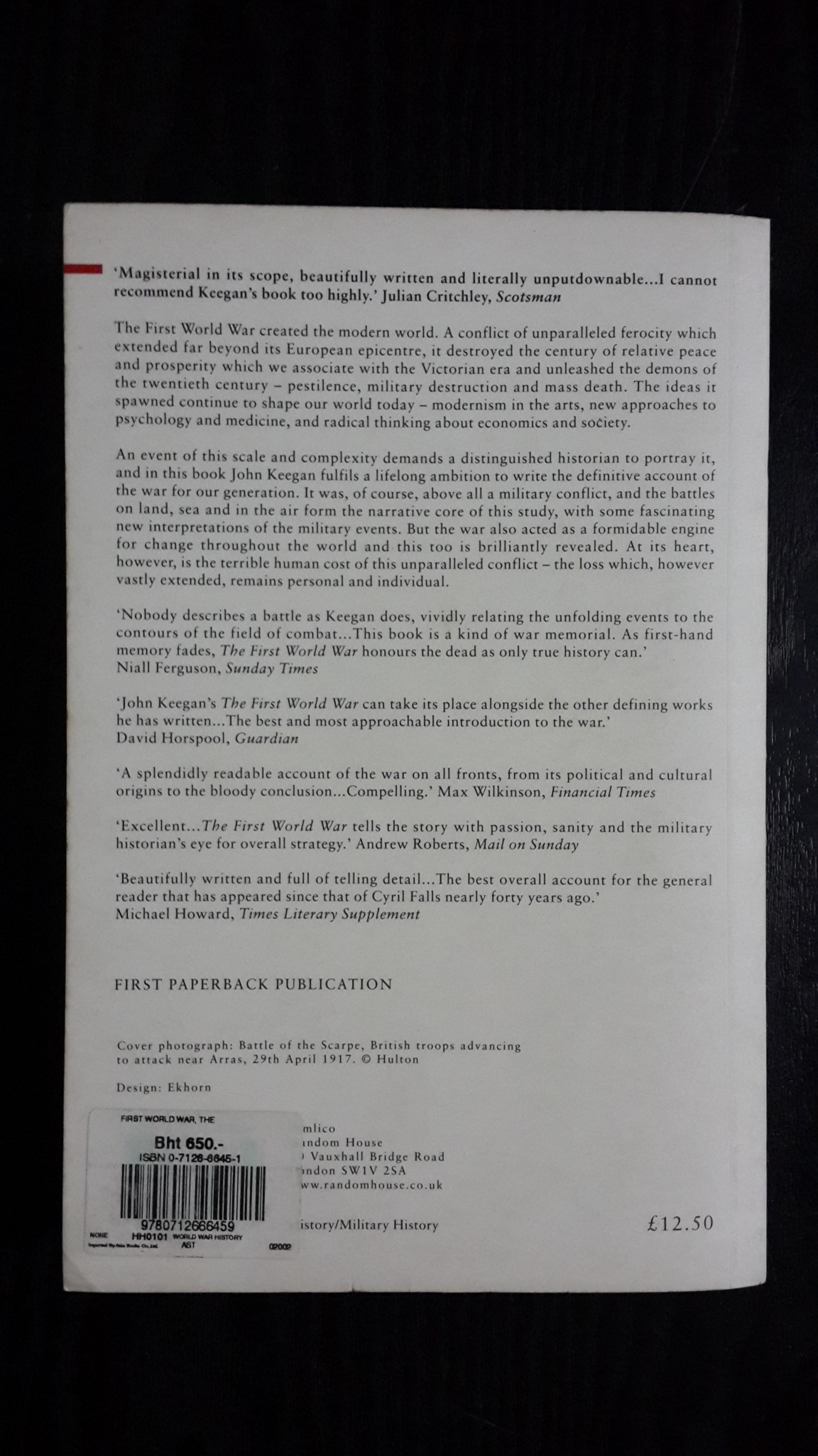 THE FIRST WORLD WAR / JOHN KEEGAN