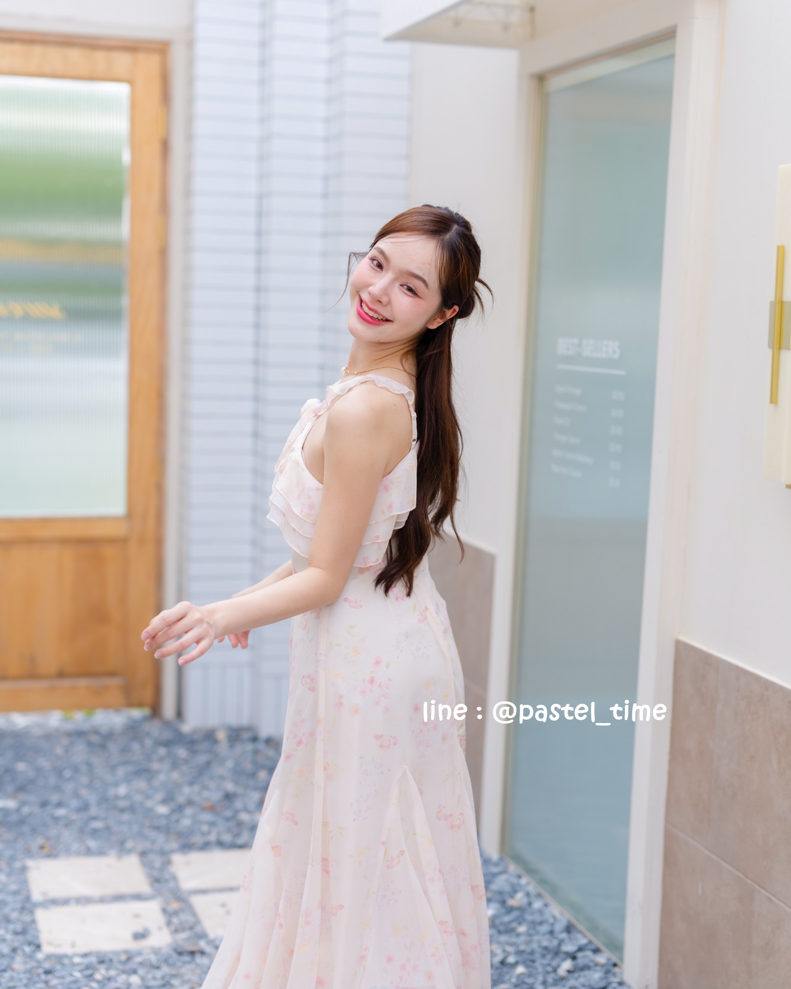 Rosy Vest Maxi Dress