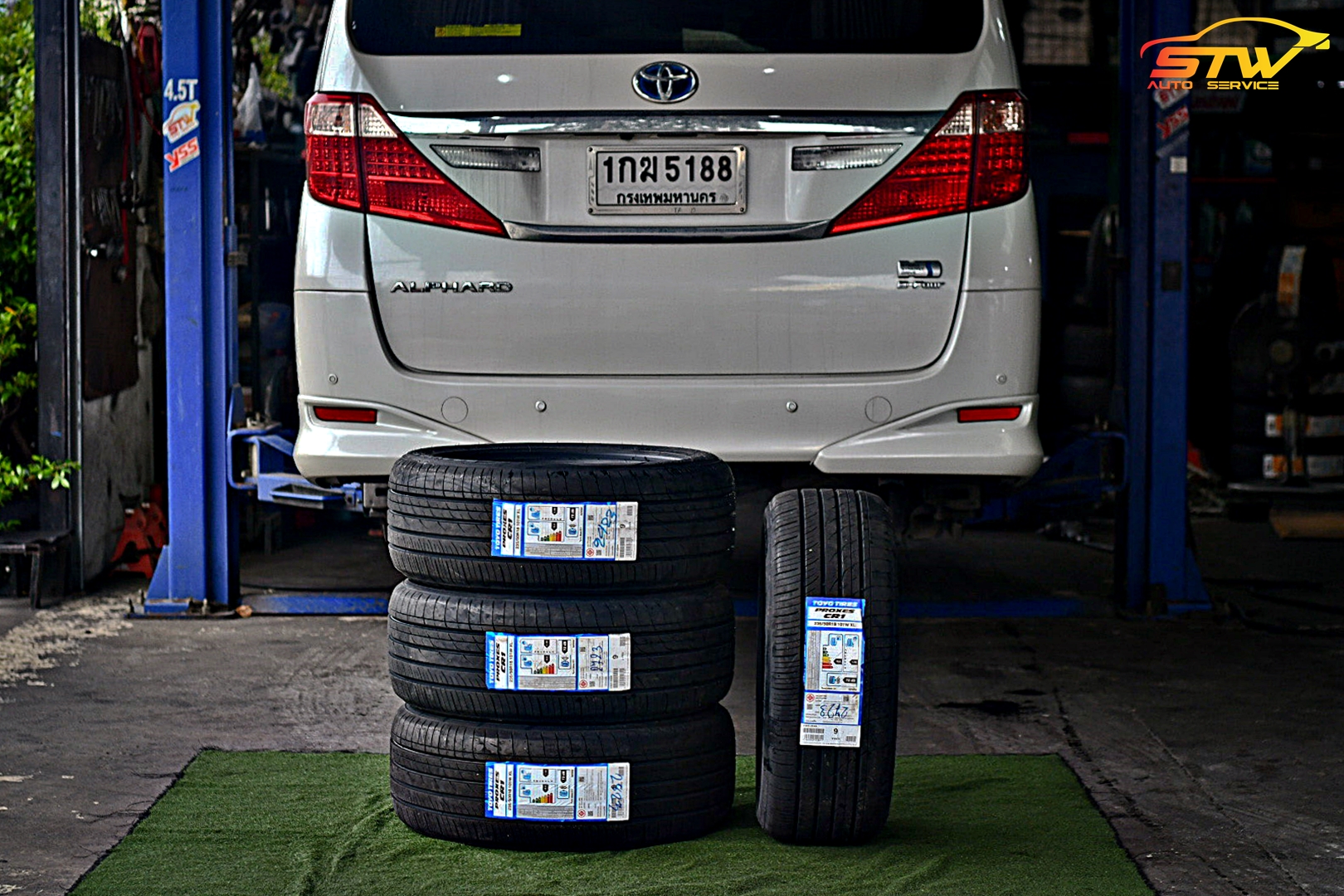 ยาง TOYO PROXES CR1 235/50R18 101W ติดตั้งใส่ TOYOTA ALPHARD