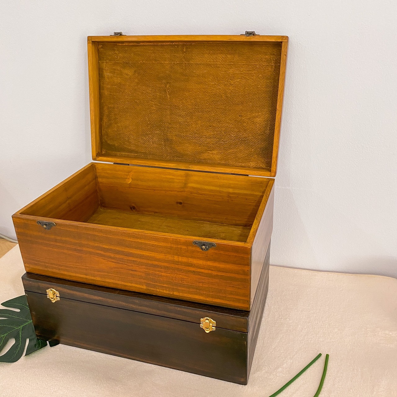 กล่องไม้ฝาล็อค ไซส์ XL (Wooden lock box, XL size)